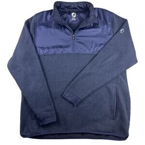 FootJoy Mens 1/4 Quarter Zip Pullover Performance Jacket Sweater XXL Navy